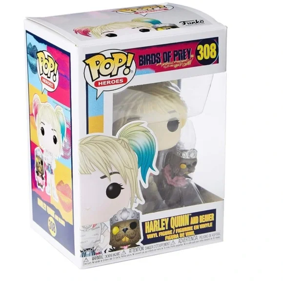 Funko Pop! Heroes: Birds of Prey - Harley Quinn with Beaver, Multicolor - Picture 3 of 5
